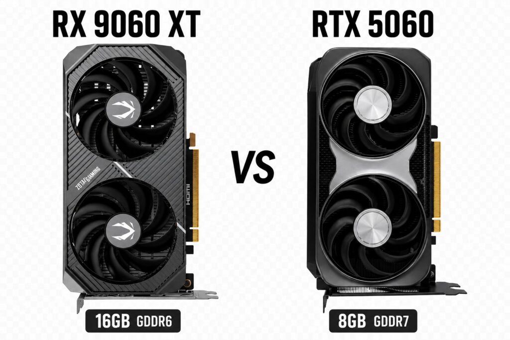 rx 9060 xt vs rtx 5060