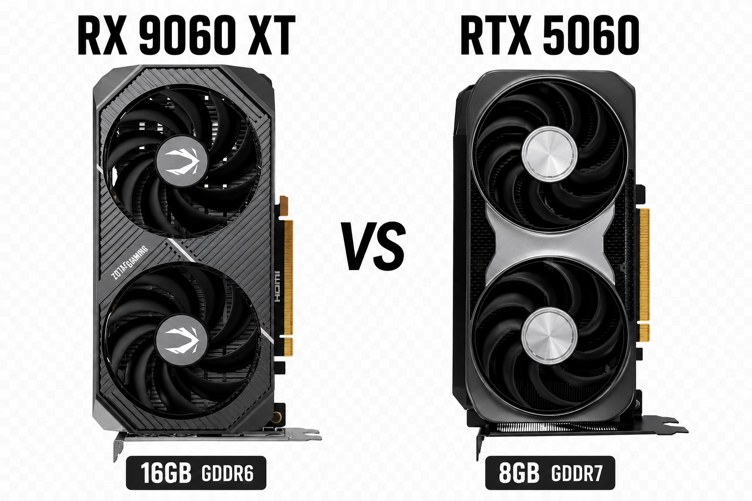 rx 9060 xt vs rtx 5060
