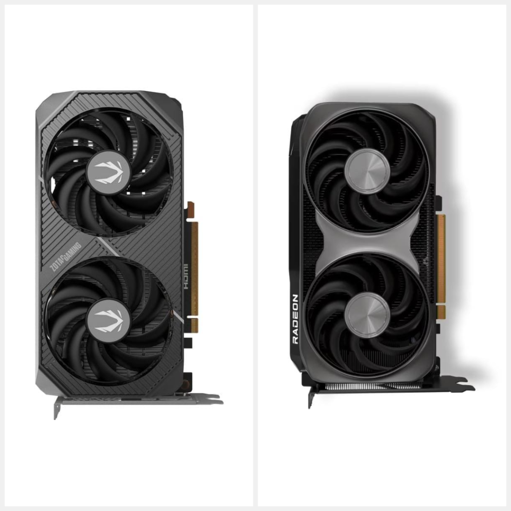 picture of rtx 5060 and rx 9060 xt 