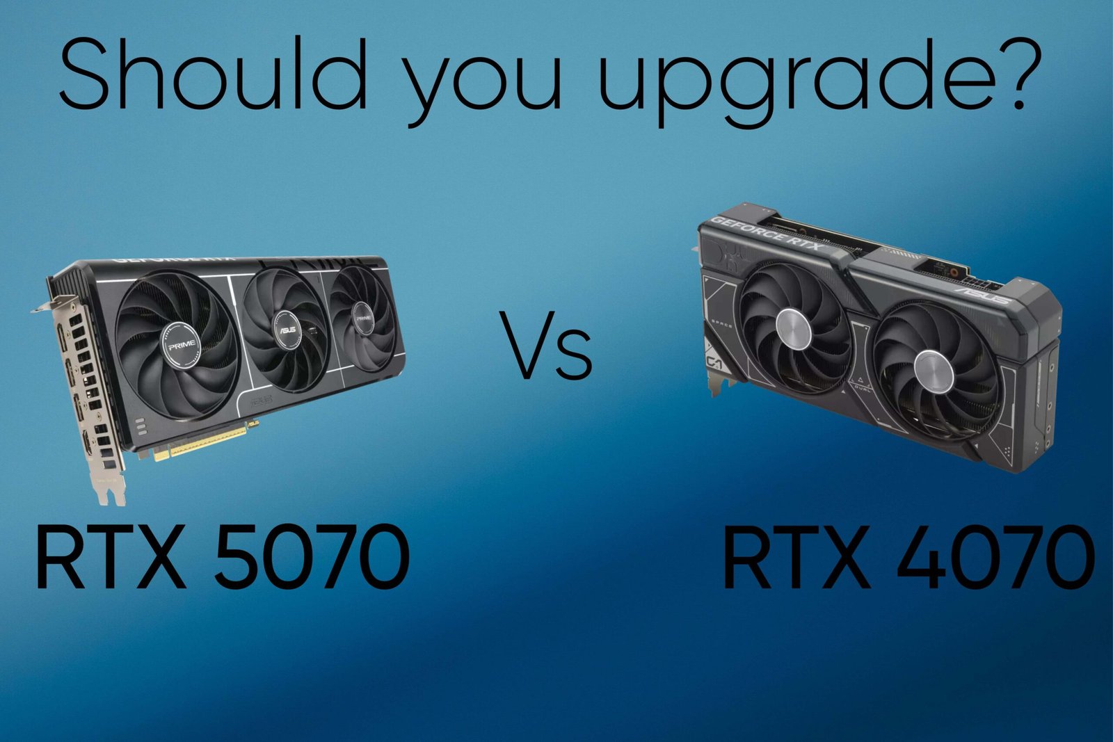 RTX 5070 vs RTX 4070