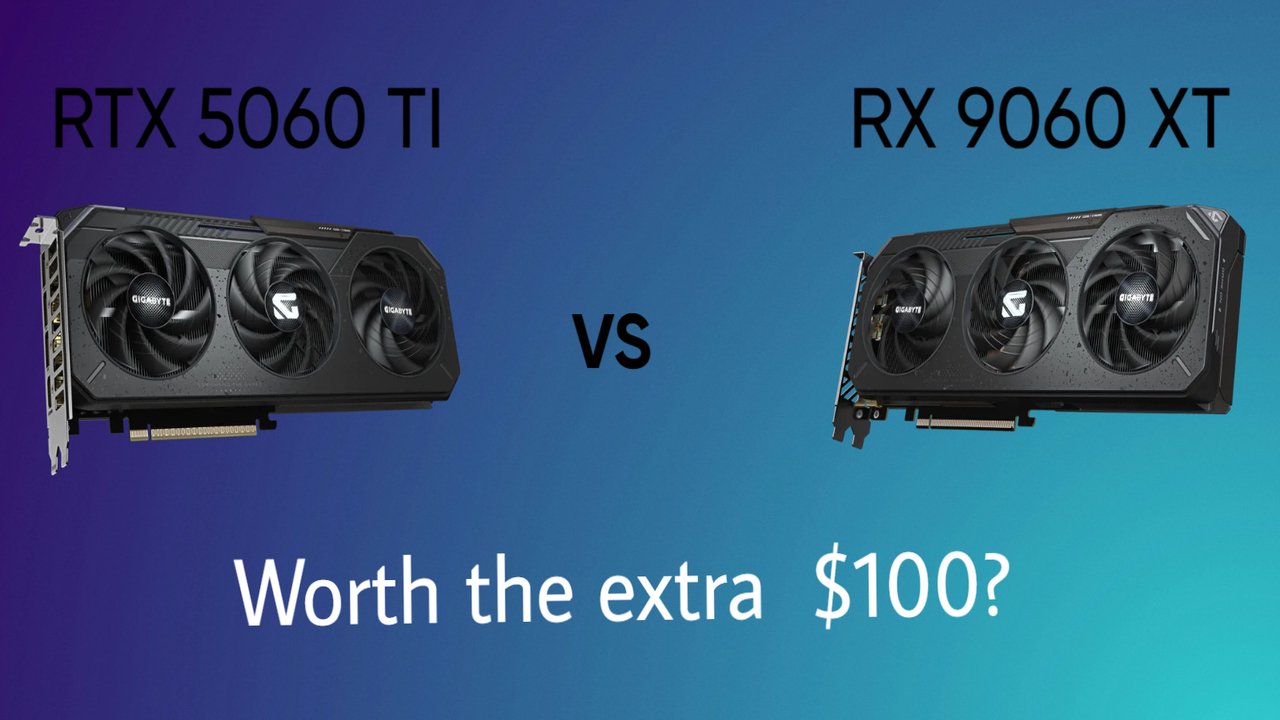 rtx 5060 ti vs rx 9060 xt